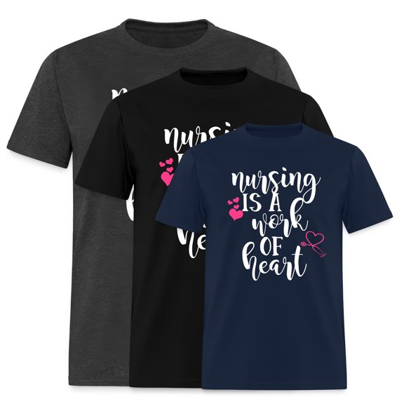 EcoLoom Nursing Is a Work Of Heart Short Sleeve Unisex T Shirt