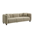 thumbnail image 3 of Christopher Knight Home 87" Modern Upholstered Sofa, Oversized 3-Seater Couch with Pillows, Wood Legs, Nomad, 3 of 7