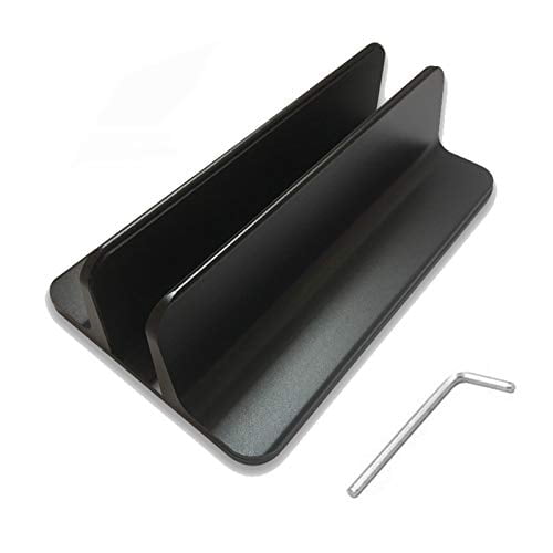Soporte vertical ORANGEHOME para portátil tamaño ajustable compatible con notebooks MacBook Surface Dell Gaming iPad negro