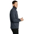 thumbnail image 3 of Port Authority F295 Mens Slub Fleece 1 by 4-Zip Pullover, Slate Grey - 3XL, 3 of 6