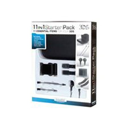 dreamGEAR 11 in 1 Starter Pack - Accessory kit - black - for Nintendo 3DS
