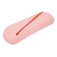 thumbnail image 2 of Bolsa De Almacenamiento De Brochas De Maquillaje De Silicona De Gran Capacidad A Prueba De Polvo Bolsa De Brochas Cosméticas De Silicona Tamaño L Rosa 8,3X2,4 Pulgadas, 2 of 5