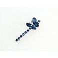 thumbnail image 3 of Faship Navy Blue Rhinestone Crystal Butterfly Hair Barrette Clip, 3 of 6