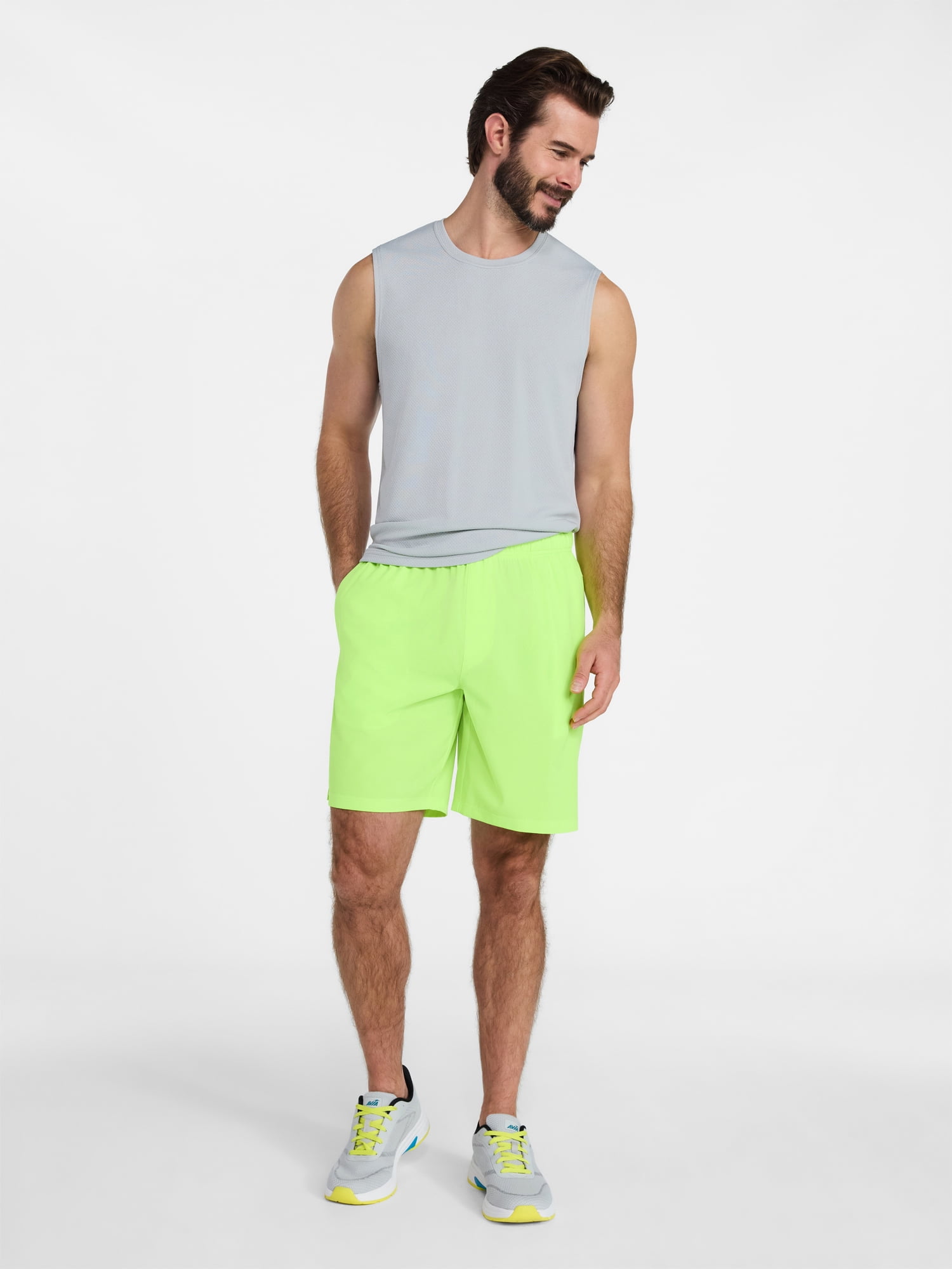 Athletic Works Men's and Big Men's Woven Running Shorts, 6" and 8" Inseams, Sizes XS-5XL