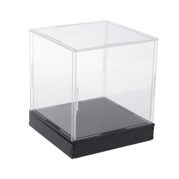 Vitrina Acrílica Transparente Para Figuras De Colección – 10x10x10 Cm Con Cubierta Móvil – Ideal Para Muñecas, Miniaturas Y Juguetes