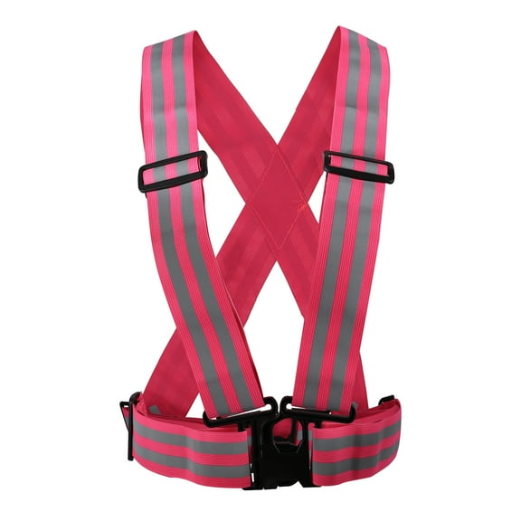 1pcs Reflective Vest Reflective Running Gear High Visibility Safety for Walking Cycling at Night Pink