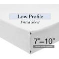 thumbnail image 2 of Sheetsnthings RV Short Queen Sheet Set (White) Soft Cotton Sateen Camper Sheets- Made in USA, 2 of 3