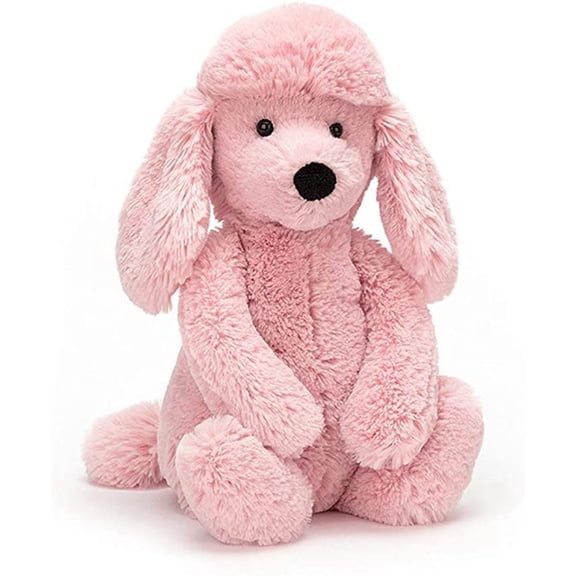 FZFLZDH Poodle Plush Toy 16" Stuffed Plush Pillow Pink Soft Fluffy Puppy Hug Gift for Any Age and Occasion - Pink Poodle