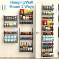 thumbnail image 6 of UniMall Over the Door Pantry Organizer, 10-Tier Over the Door Organizer with Adjustable Basket, Door Organization for Pantry Kitchen Storage Room Spice Rack, Black, 6 of 12