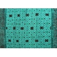 thumbnail image 1 of Ahgly Company Indoor Rectangle Oriental Turquoise Blue Modern Area Rugs, 8' x 12', 1 of 4