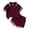 Z18-Wine, variant on Shadoumai Boys Outfits Size 10 Letters Printed Crew Neck Short Sleeved Sports Suit Trendy 2 Piece Basketball Performance Tank Top and Mesh Shorts Set Summer Toddler To Big Kid Sizes