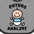 thumbnail image 4 of Inktastic Future Analyst Boys Baby Bib, 4 of 4