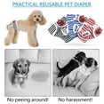 thumbnail image 4 of BadPiggies 3 Pack Washable Female Dog Diapers, Reusable Premium Doggie Diapers Striped Pet Cat Wraps Nappies S-2XL, 4 of 9