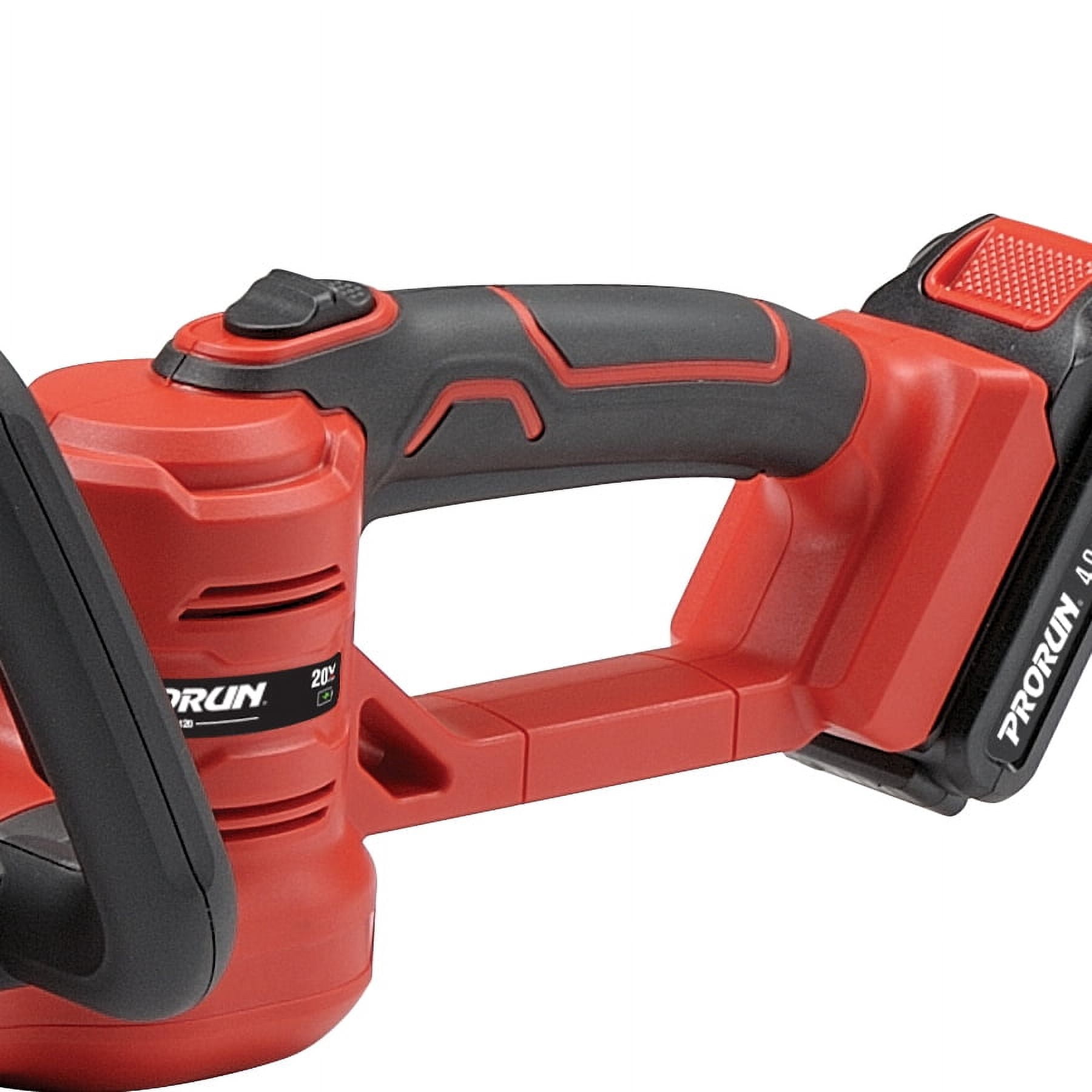 PRORUN 20V 18-in. Brushless Cordless Hedge Trimmer with 4.0 Ah Battery and Charger
