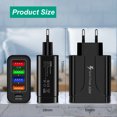 thumbnail image 2 of USB Charger Block Phone Charger 5 Ports 48W USB Power Adapter Smart Phone Wall Charger Block Cube Adapter, 2 of 7