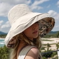 thumbnail image 4 of Sun Hats for Women Men Wide Brim Beach Hat Summer Outdoor Casual Sun Hat Adjustable Comfortable Lightweight, 4 of 4