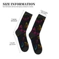 thumbnail image 3 of KLL Butterfly Print Cool Socks Men's Women's Crew Socks Funny Crazy Novelty Stockings, 3 of 7