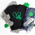 thumbnail image 2 of Aayomet St Patrick's Day Womens Shirts Women's Short Sleeve V-Neck Graphic T-Shirt,Black XL, 2 of 3