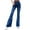 Dark Blue, variant on Fjofpr Womens Jeans Flare Legs Clearance High Waisted Jeans for Women Womens Jeans Trendy Fall 2024 Women Fashion High Waist Wide Leg Stretch Thin Stitching Flared Pants