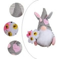 thumbnail image 7 of Easter Gnomes Plush Decorations, Handmade Bunny Gnomes Figurine Holding Carrots Easter Egg and Flowers, Swedish Rabbit Faceless Elf Dwarf Ornaments for Spring Tired Tray Decor - 8.27 inch, 7 of 7