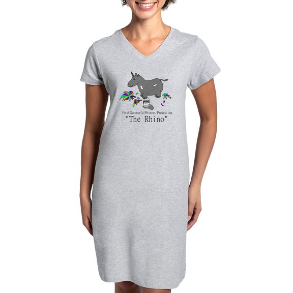 CafePress - Witness Protection Unicorn/Rhino - Women's Nightshirt
