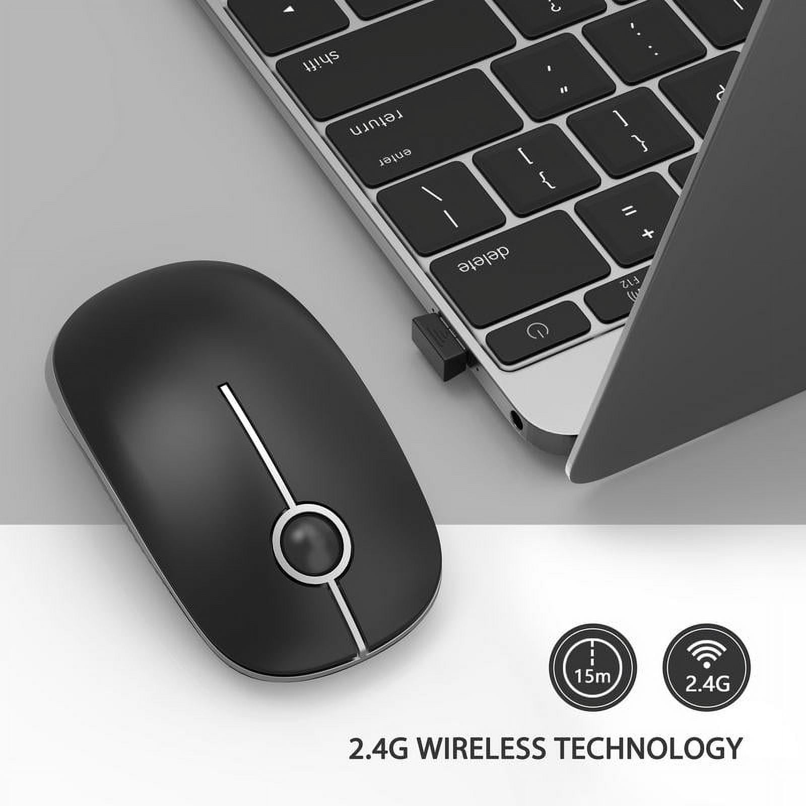 Jelly Comb 2.4G Slim Wireless Mouse with Nano Receiver (Peacock
