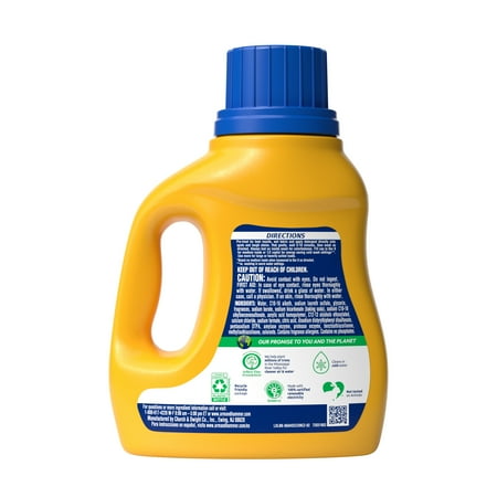 ARM & HAMMER Plus OxiClean Ultra Stain Fighters Liquid Laundry Detergent, Fresh Scent, 32.5 Fl Oz