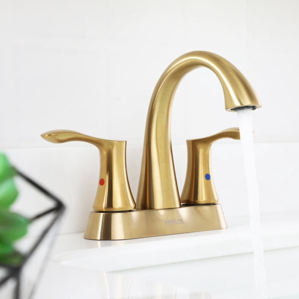 PARLOS Centerset 2-Handle Bathroom Faucet with Drain Assembly