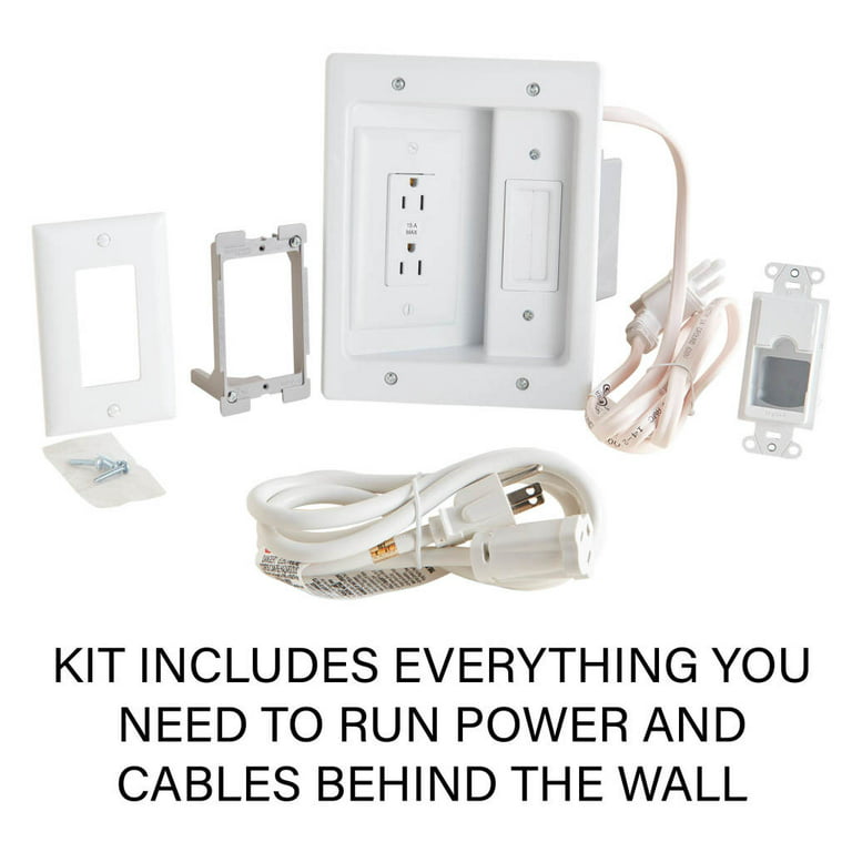 Sanus White In-Wall Cable Management Kit-SA-IWCM2-W1