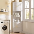 thumbnail image 2 of Armario de esquina ROMMAK de 170 cm de alto con estantes de almacenamiento y 4 puertas, 2 of 6