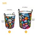 thumbnail image 3 of Fotbe Underwater Diving Animals Cesto de Ropa con Asas, Cesto Impermeable de Gran Capacidad, Bolsa de Lavado para Dormitorio, Cesto de Ropa con Ruedas y Asas-Small, 3 of 6