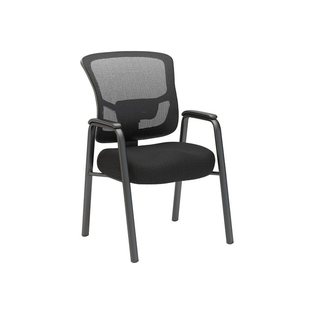 BBF Custom Comfort - Chair - visitor - ergonomic - armrests - nylon mesh - black