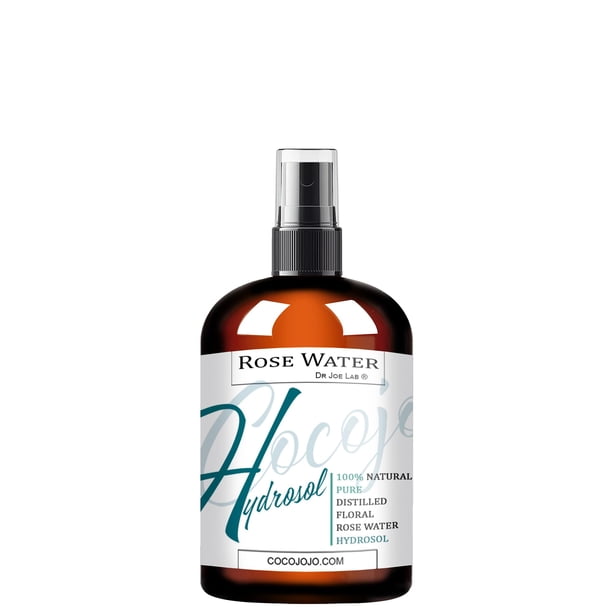 Tóner en aerosol de hidrosol de agua de rosas para la cara Niebla facial hidratante de agua de rosas para hidratación Hidrosol de rosas puro y natural para todo tipo de piel COCOJOJO Rose HYDROSOL 8 O