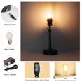 thumbnail image 3 of Kiven Cordless Table Lamp Indoor,Set of 2 Battery Operated Nightstand Lamp Adjustable Height, Rechargeable Modern Bedside Lamp for Restaurant Bedroom Bars Kitchen Shelf Home Decor DZ0330-4, 3 of 7
