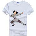 thumbnail image 3 of Camiseta con estampado con dibujo de princesa Mulan de dibujos animados de Disney para mujer, camisetas de manga corta a la moda para mujer, camisetas informales para chica, camiseta para mujer, 3 of 5