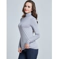 thumbnail image 4 of Camii Mia Turtleneck Shirts for Women Long Sleeve Tops Base Layer, 4 of 6