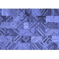 thumbnail image 1 of Ahgly Company Machine Washable Indoor Rectangle Abstract Blue Contemporary Area Rugs, 2' x 3', 1 of 4