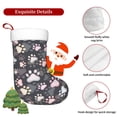 thumbnail image 5 of Bingfone Colorful Paws Of Dog Print Personalized Christmas Stocking - Snowman Design Large 18 inch,Family Holiday Season Decor, 5 of 7