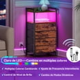 thumbnail image 4 of FURRIFIC Buro para Recámara con Estación De Carga, Mesa de Noche para Recámara con 2 Enchufes y 2 Puertos USB, Mesita De Noche, Muebles para Recamara, Mesa Auxiliar,Buro para Dormitorio y Sálon, 4 of 9