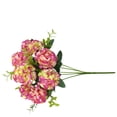 thumbnail image 2 of ziyahi Artificial Flower Bouquet Home Silk Cloth Decor Wedding Party Fake Flower pink 1Set, 2 of 6