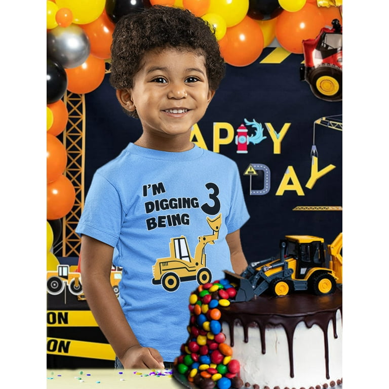 Birthday t shirt for 3 year old boy sale