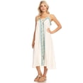 thumbnail image 4 of Summer Womens Casual Sleeveless Embroidered Boho Summer Kaftan Beach Dress, 4 of 7