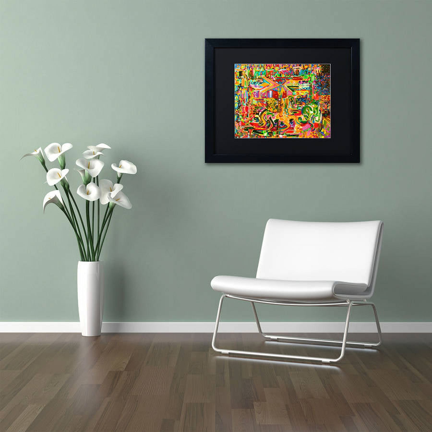 "Electric Carnival" Canvas Art by Josh Byer, Black Matte, Black Frame