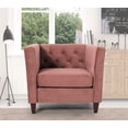 thumbnail image 4 of Uspridefurniture Lisette Velvet 3Pcs Living Room Set, Pink, 4 of 5
