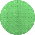 thumbnail image 1 of Ahgly Company Indoor Round Abstract Emerald Green Modern Area Rugs, 8' Round, 1 of 4