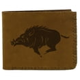 thumbnail image 1 of Men's Wild Boar Handmade Natural Genuine Pull-up Leather Wallet, 1 of 1