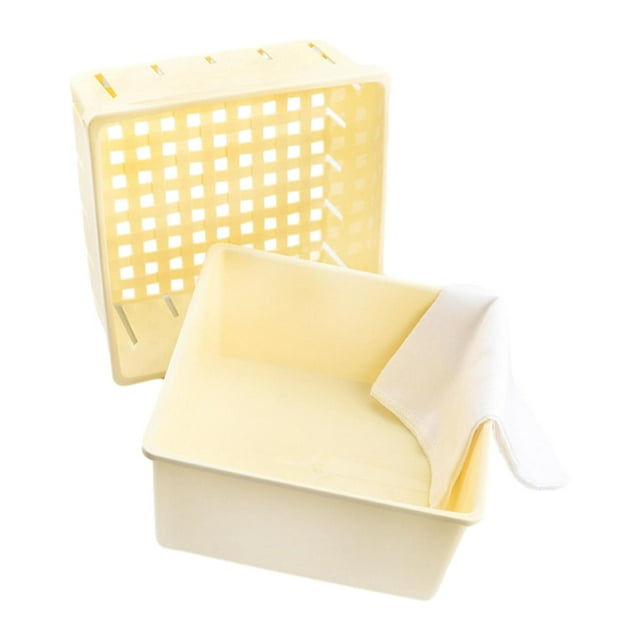 yuksok Machine à Tofu Fromage & Presse Panier Passoire Double Couche pour Tempeh Paneer