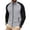 Gray, variant on Dwelliawo Men's Long Sleeve Zipper Shirt Waffle Slim Spring Fall Casual Business Golf Sport Bomber Jacket Color Block Varsity Coat White S