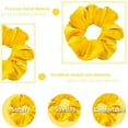 thumbnail image 2 of Yellow Scrunchies, Premium Velvet Soft Hair Scrunchy, Solid Colors Thick Elastic Bands, Hair Accessories for Women and Girls, 12 Pack, 2 of 6