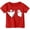 C164 Red, variant on CONZONE Halloween Toddler Girls T Shirts Short Sleeve Ghost Graphic Tees for Girls Crew Neck Cute Tops